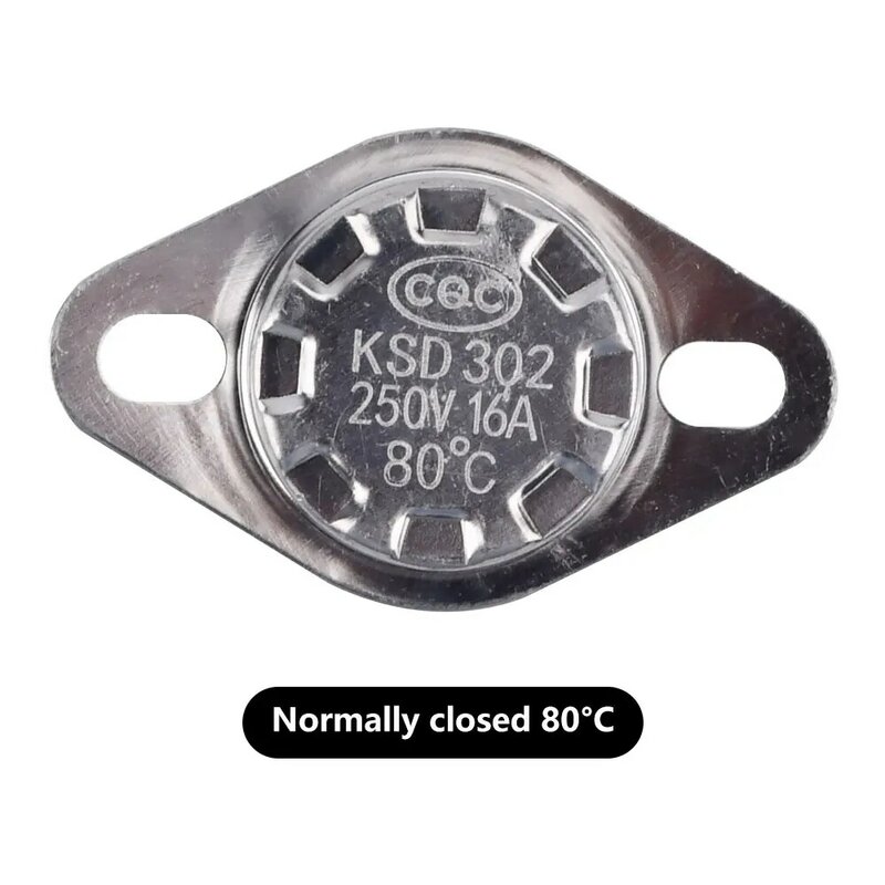 Thermostat en céramique KSD302, 50C ~ 150C, 16A, 250V, NC, interrupteur de température normal fermé, 50C, 80C, 100C, 120C, 150C
