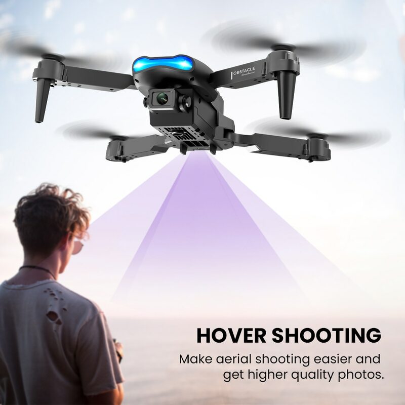 Câmera dobrável Mini RC Drone, E99 K3 Pro, Modo de espera, Fotografia aérea, Quadcopter Brinquedos, Helicóptero, 4K, Wi-Fi, 4K