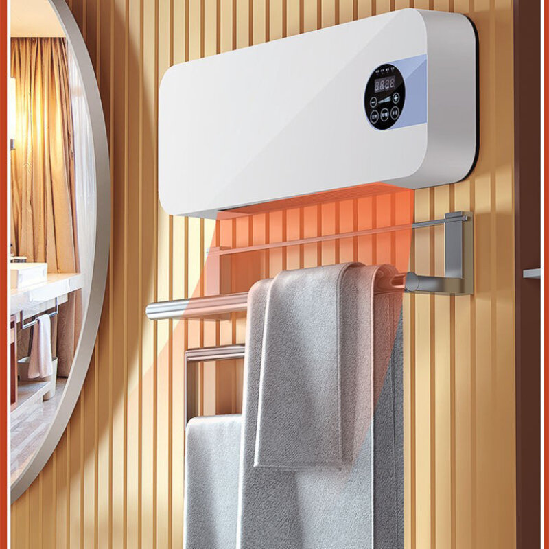 Energy-Saving Wall-montado ar condicionado elétrico, aquecimento e ventilador de refrigeração, banheiro doméstico