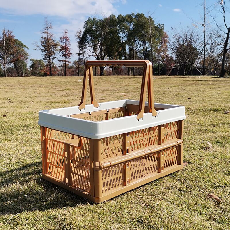 Складная корзина для хранения пикника, необходимые принадлежности для покупок на открытом воздухе, для супермаркетов