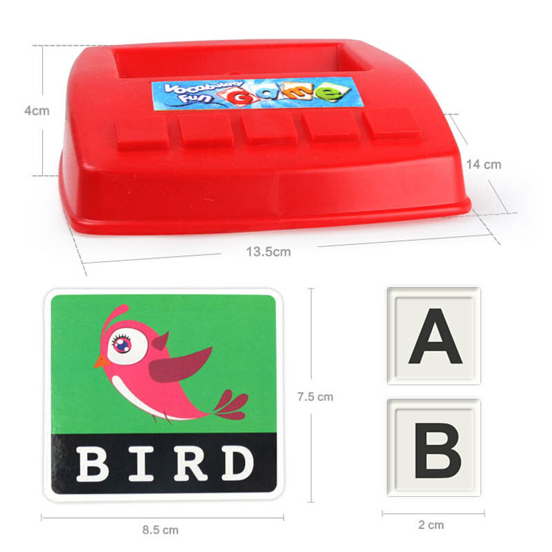 Cartes d'orthographe de lettres de l'alphabet anglais pour enfants, jouets d'apprentissage précoce, jeux de chiffres amusants