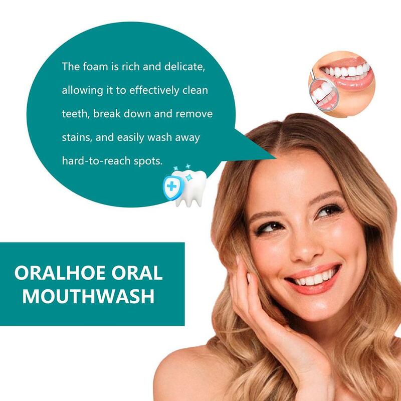 Mousse detergente per denti rimuovi macchie di placca respiro riparazione dentale dentifricio carie schiuma rinfresca sbiancamento orale gengivale Hyg L8H6