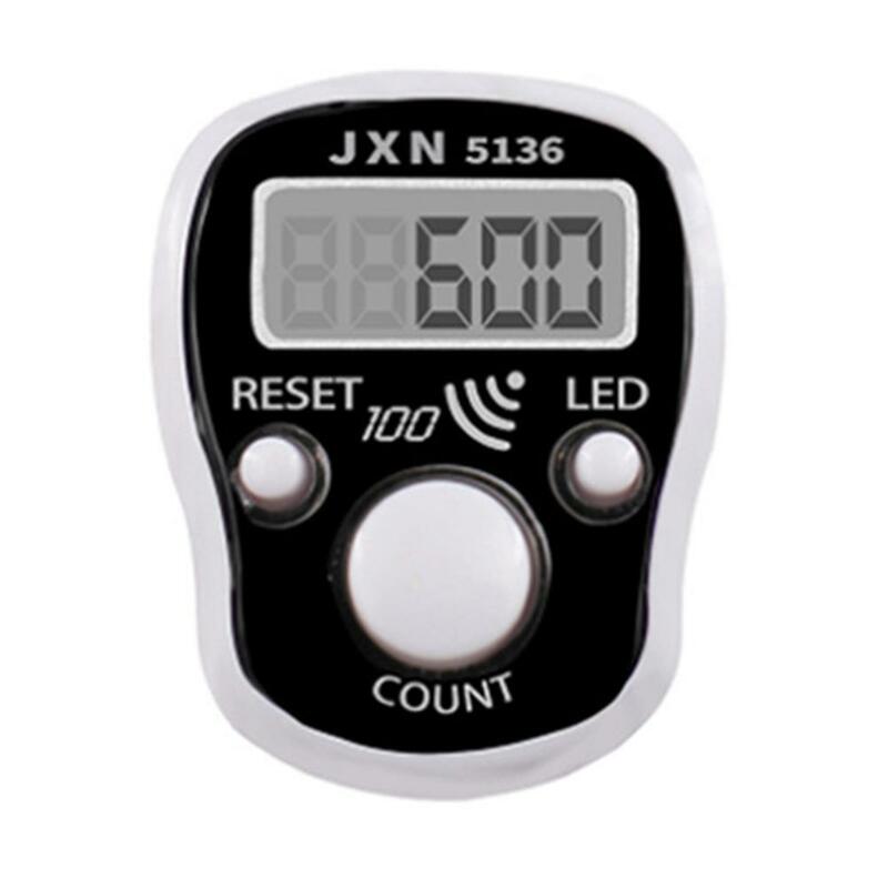 Mini Electronic Finger Counter Backlit LED Display High Precision Sensor Battery Powered Hand Tally Counter Counting