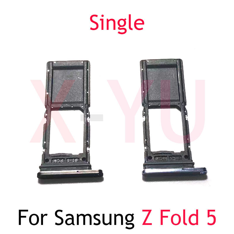 SIM 카드 트레이 거치대 슬롯 어댑터 교체 수리 부품, 삼성 갤럭시 Z 폴드 5 Fold5 F946B F946, 10 개