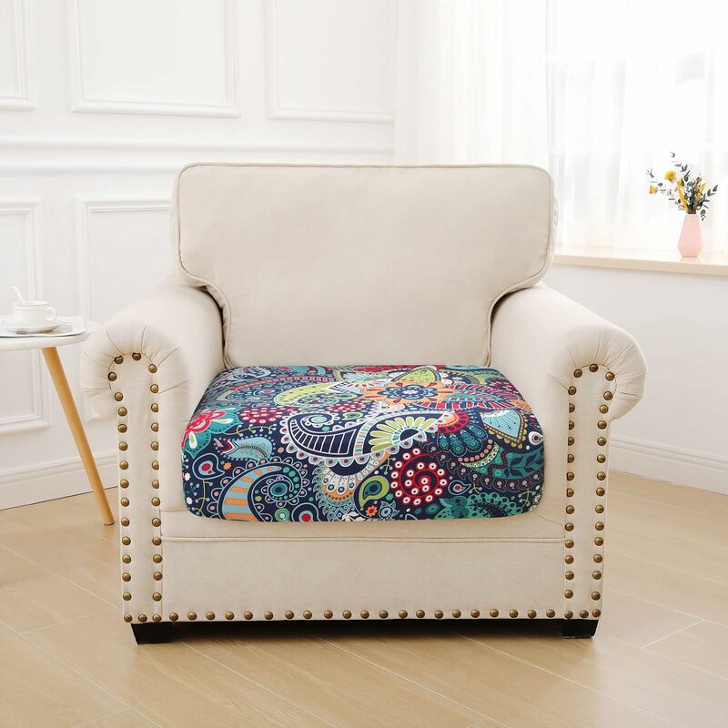 Poszewki na poduszki kanapa z nadrukiem, zamiennik poszewki na poduszki poszewki na ozdobne poduszki w kwiaty, magiczne pokrowce na sofę nadające się do prania, rozciągliwe poszewki na kanapę