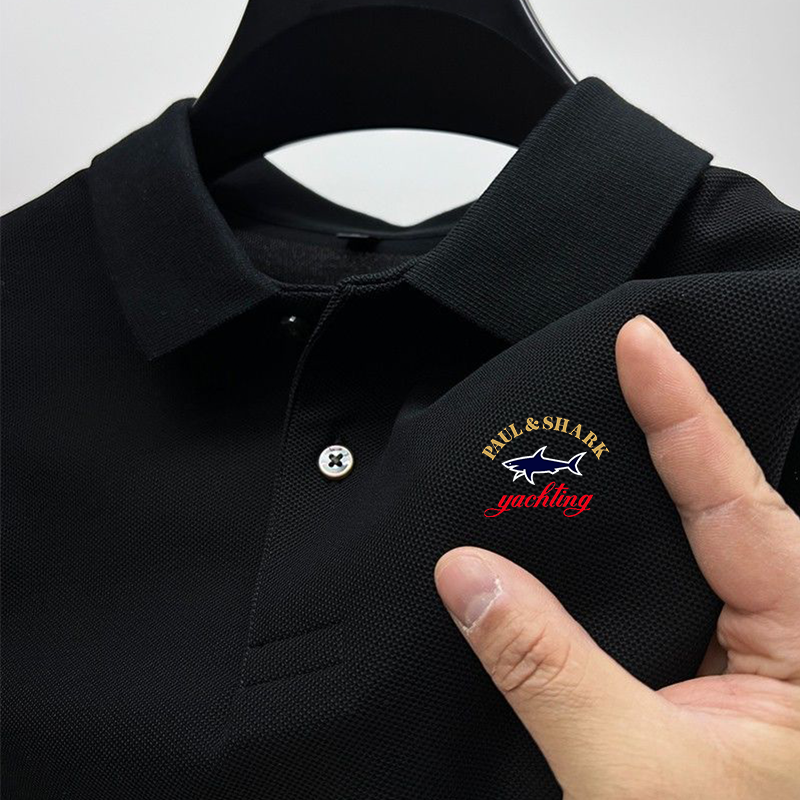 Koszulka Polo męska letnia nowa męska koszulka Polo z krótkim rękawem z poliestru męska biznesowa koszulka Polo