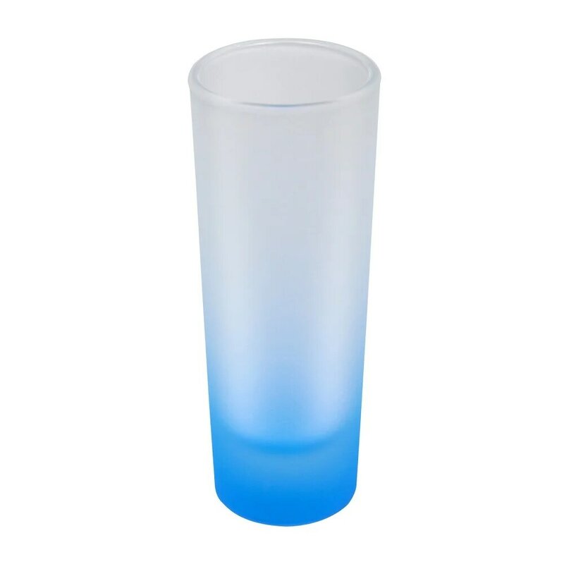 US Stock 144pcs Sublimation Mug 3oz (90ml) Colored Glass Mugs Frosted Shot Glass With Gradient Colorful Bottom Tumblers Cup Bulk