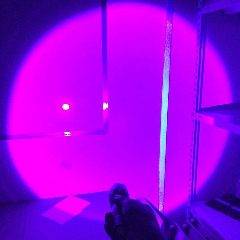 Lanterna UV recarregável preta, detector ultravioleta para mancha de urina Pet, cura de resina, caça escorpião, 395nm