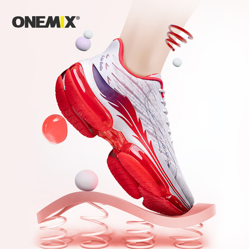 ONEMIX 2022 męskie lekkie buty do biegania poduszka powietrzna sportowe sneakersy buty do biegania Outdoor damskie buty do chodzenia