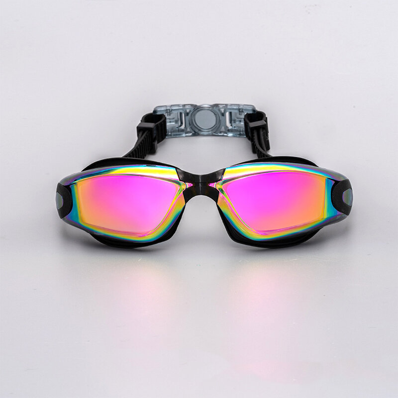 Gafas de natación impermeables antivaho para adultos, gafas de natación chapadas de silicona, nuevas