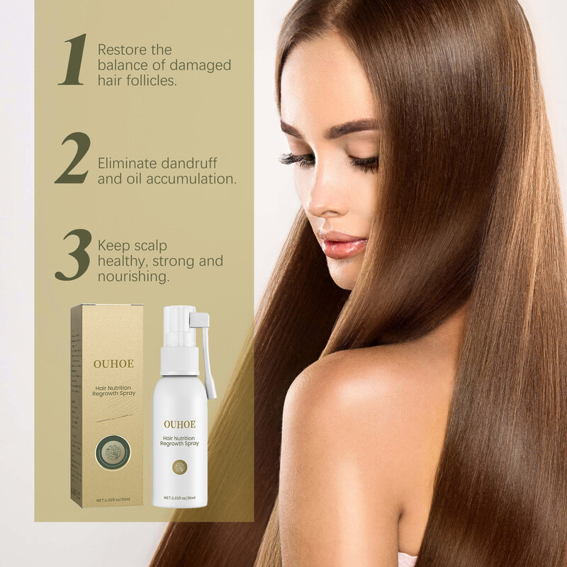 Hair Nutrition Regrowth Spray Hair Growth Treatments Essence Fast Effective Hair Grow Restoration Regeneration Serum Hair Care