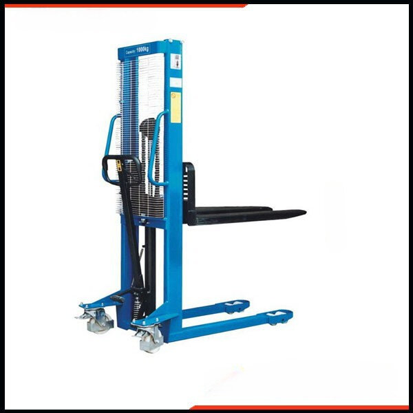 New 1.5Ton 1.6Meter Manual Hydraulic Forklift Trucks Portable Hydraulic Lift Pallet Stacker