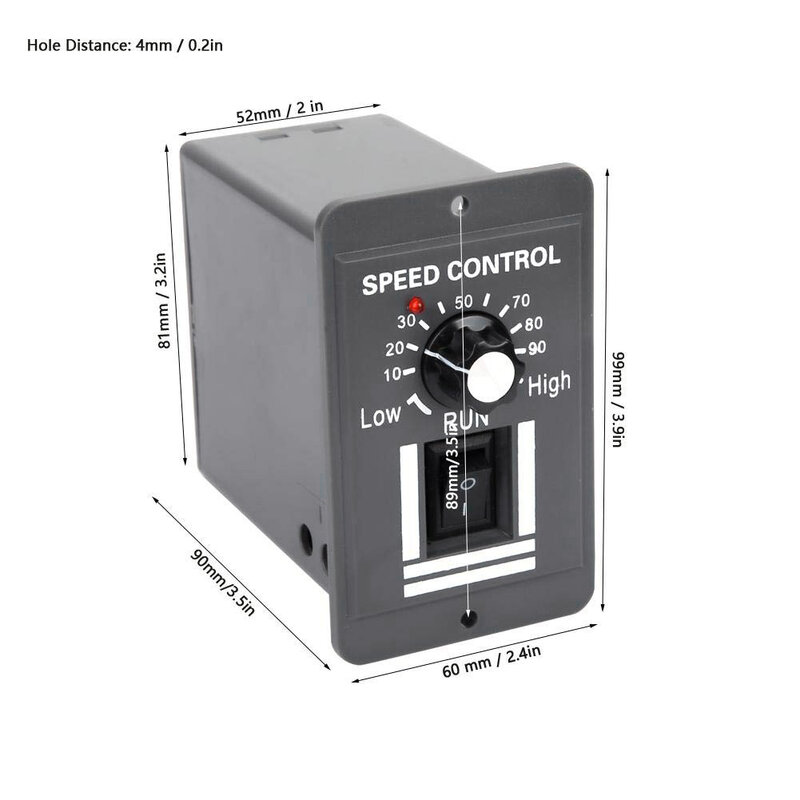 PWM Motor Speed Controller, interruptor reversível, controle regulador, Forward Rotation Stop, DC 12V, 24V, 36V, 48V, 10A
