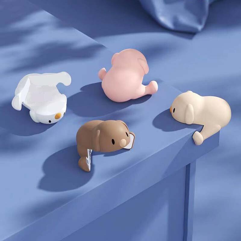 Cartoon Puppy Edge Corner Guards para crianças, Protetor de silicone macio auto-adesivo, Cobertura de mesa, Protetores anticolisão, Segurança do bebê