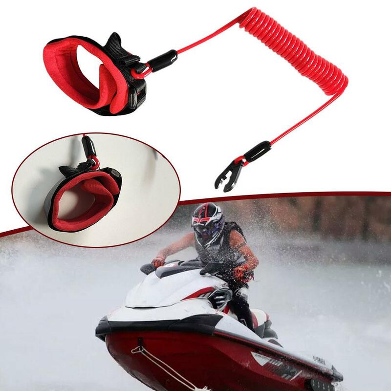 Boat Safety Lanyard Start Stop Kill Switch Tether Cord For Kawasaki Jet Ski JT900 JT1100 For Most Board Engine Parts Access L6G5