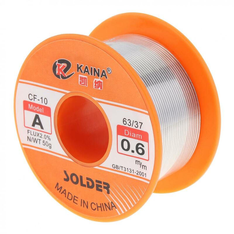 No Clean Rosin Core Solder Tin Wire Reel with 2% Flux and Low Melting Point for Electric Soldering Iron Desoldering