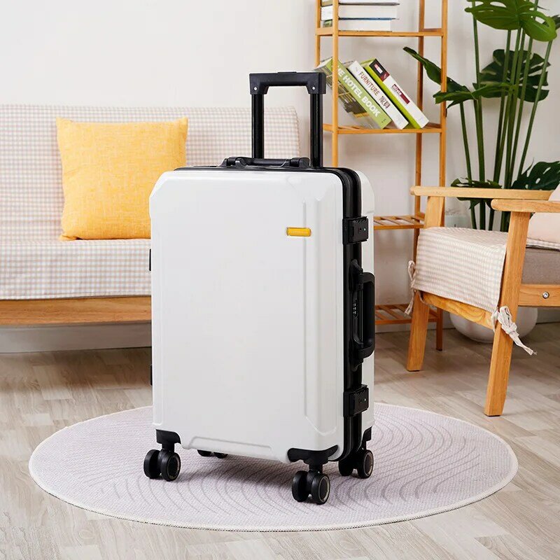 Luggage Compartment New Silent Universal Wheels Sturdy And Durable Large Capacity Aluminum Frame Men's Password Luggage Suitcase