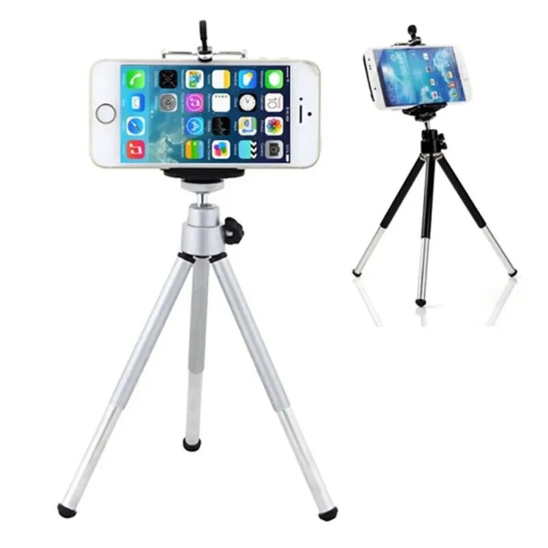 Mini 360 Degree Rotatable Tripod Mount + Phone Holder for iPhone, Samsung, HTC, All Mobile Phone, Universal Phone Holder