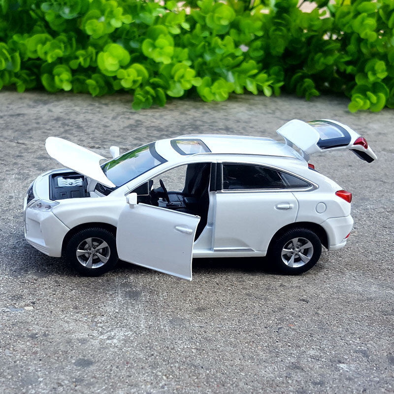 Modelo de coche de aleación 1:32 RX350, SUV de lujo, simulación exquisita, fundido a presión y vehículos de juguete, colección de regalo de cumpleaños para niños