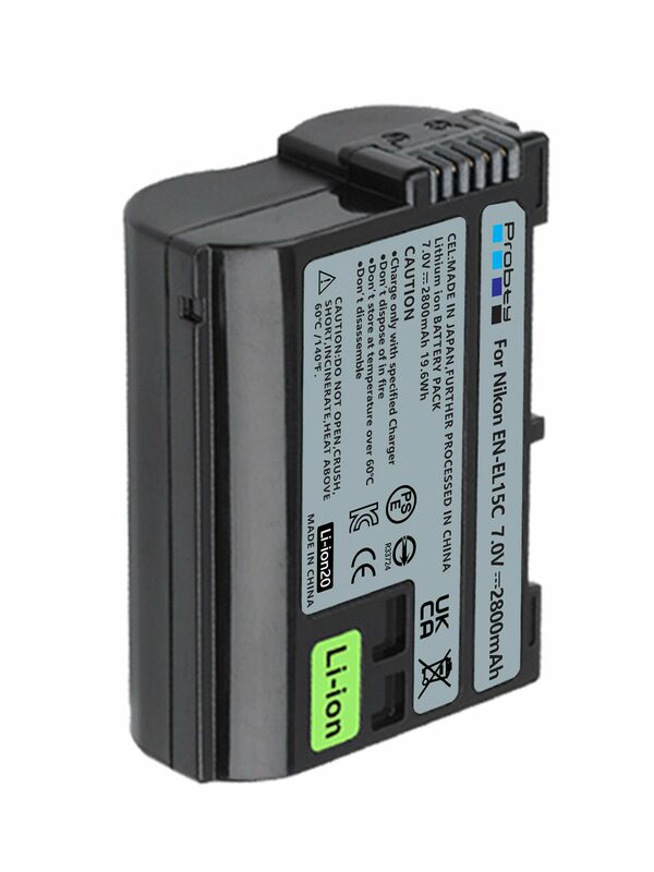 Batterie EN-EL15 EN-EL15C 2800mAh pour Nikon Z5,Z6,Z6 II,Z7,Z7II Dfemelle D610 D600E D800 Dplaquing D800E D850