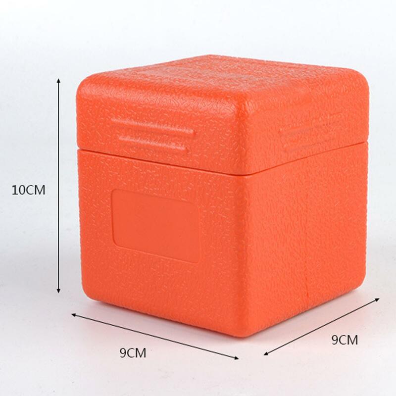 صندوق تخزين موقد التخييم ، علبة فرن بلاستيكية مع غطاء ، Orange10 x 9x9 سنتيمتر ، 2 3 5