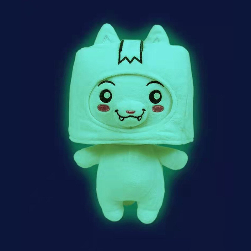Peluche Lanky Box Glow In The Dark pour enfants, jouet doux, cadeau Kawaii, beurre tourné, Boxy Ghosty, oreiller de lit pour fille