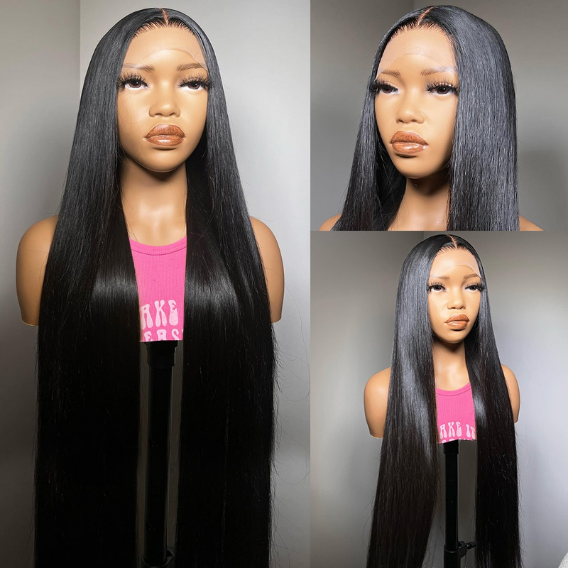 HD Transparent Lace Frontal Wig 13x4 13x6 Straight Lace Front Wig Brazilian Lace Front Human Hair Wigs For Women Closure Wig 4x4
