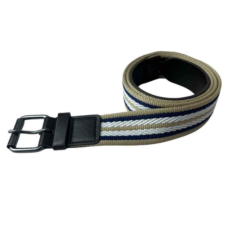 1 PC Boys & Girls Roller Buckle Casual Canvas Stripe Belt