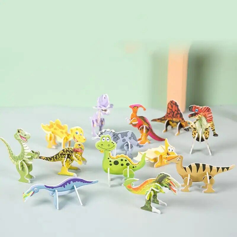 Puzzle für Kinder 10 stücke sichere kleine Puzzlespiele 3D-Papierrätsel Kleinkind sensorische Rätsel Stamm pädagogisches Lernspiel zeug
