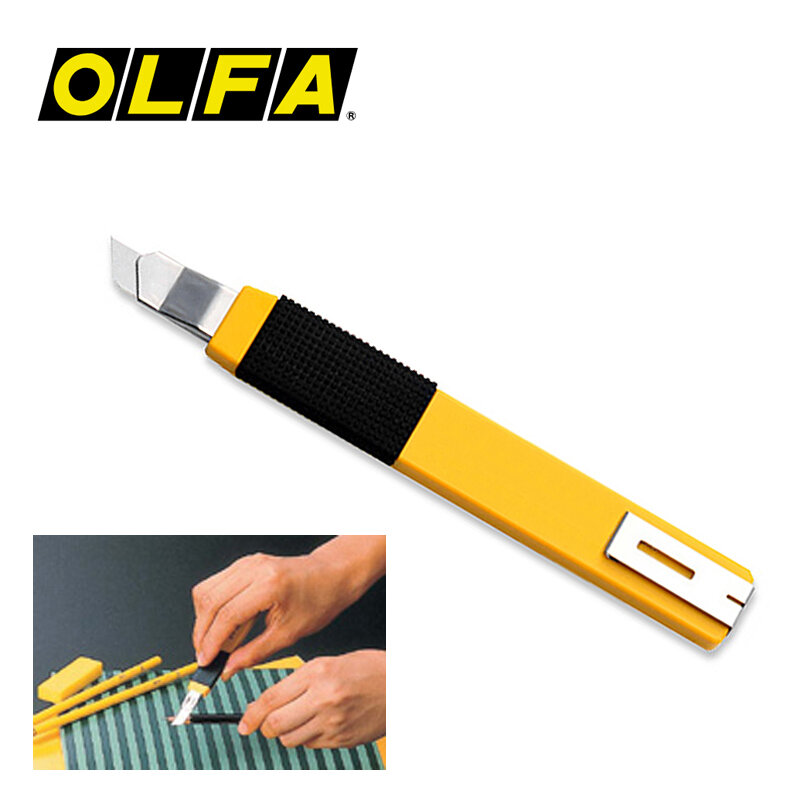 OLFA-cuchillo de corte de servicio estándar, herramienta de 9mm, con agarre de goma, hecho en Japón, A-2