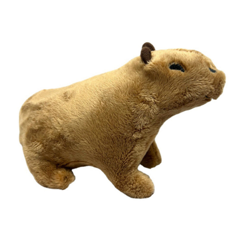 Muñecos de animales de peluche para niños, simulación suave, Fluffty Capybara, juguetes para niños, regalo de Navidad, 18cm