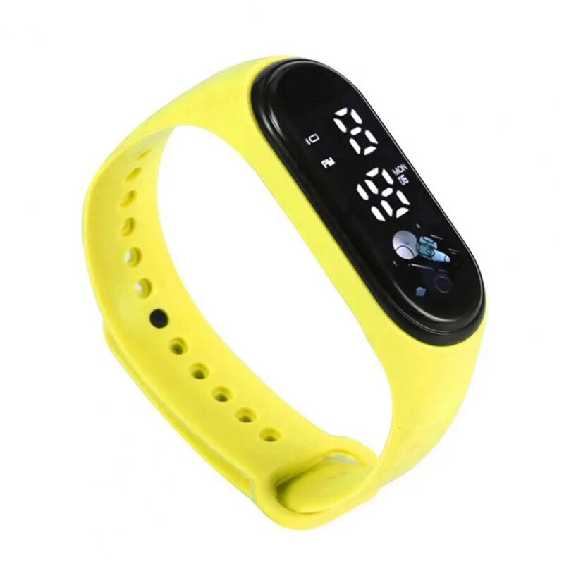 Child Wrist Watch Large Display Screen Waterproof Silicone Touchscreen Digital Children Student Bracelet Watch