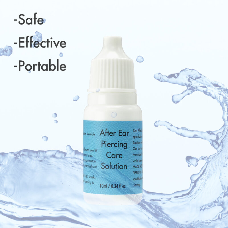 1 Buah Solusi Perawatan Setelah Tindik Telinga Formula Aman Pembersih Disinfektan Penindik Tubuh Hidung Aftercare Mengurangi Alergi Portabel