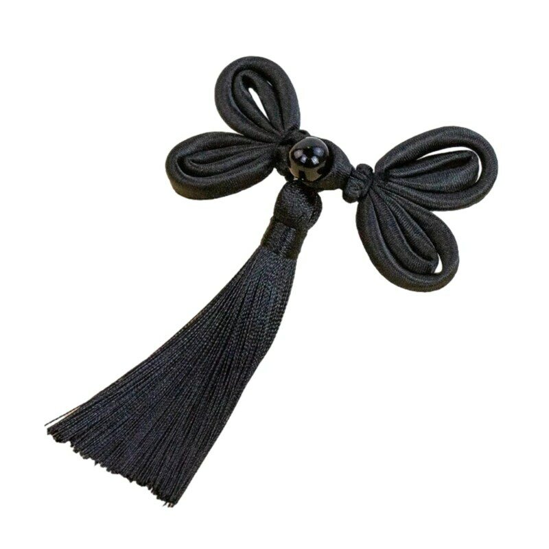 Cheongsam จีนปมปุ่ม Fringe รูปร่าง Knot Fastener ชุด DIY เสื้อสเวตเตอร์ถัก N7YD