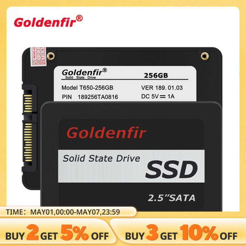 Goldenfir 2.5 Inch Solid State Drive Harde Schijf 2Tb 1Tb 960Gb 512Gb 256Gb 128Gb 480Gb 120Gb 360Gb Interne Harde Schijven