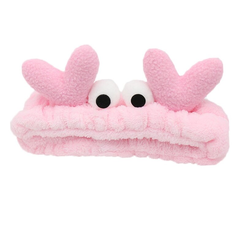 Hairpin Crab With Eyes Headband Attractive Non-Slip Plush Plush Headband Elasticity Headband Beauty