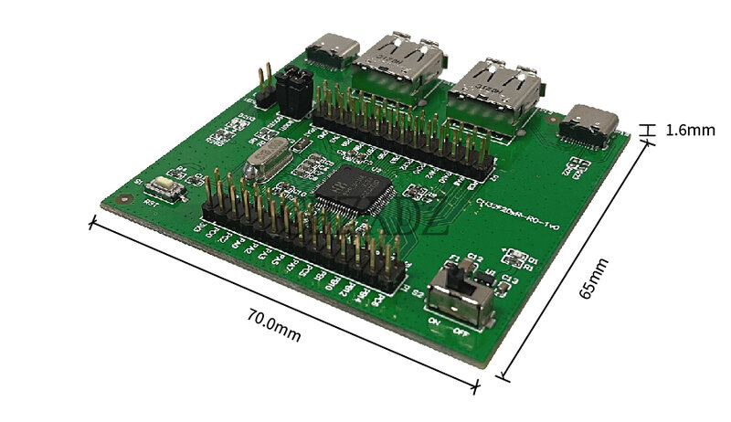 2 sztuk/partia CH32F205 EVT Board, Cortex-M3 MCU, USB2.0 High-speed, usb2, Full-speed, tryby niskiego poboru mocy, OPA, 2-przewodowy interfejs debugowania