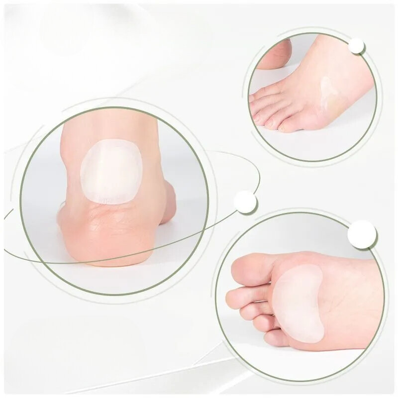Hidrogel Foot Protection Blister Pad Anti Abrasão Heel Patch, Sapatos Invisíveis Adesivos, Ferramenta de Prevenção da Dor, Reparação Rápida