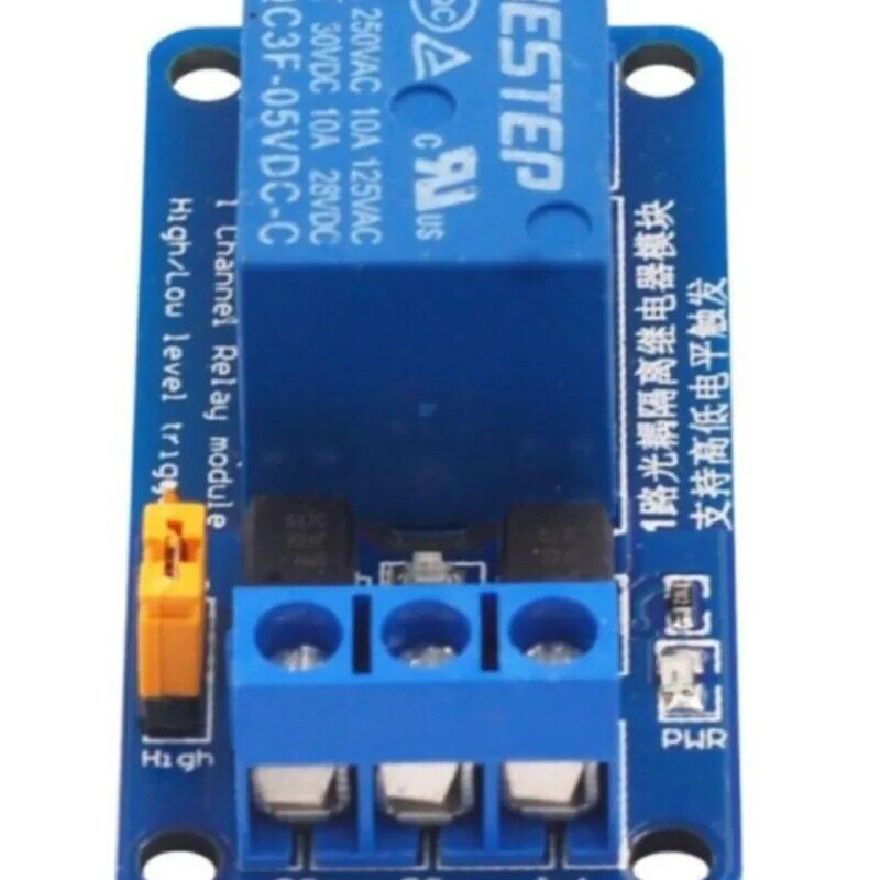 Papan modul Relay pelatuk Level tinggi dan rendah, papan modul Relay Optocoupler ganda 1 saluran 3.3V 5V 12V 24V awet baru