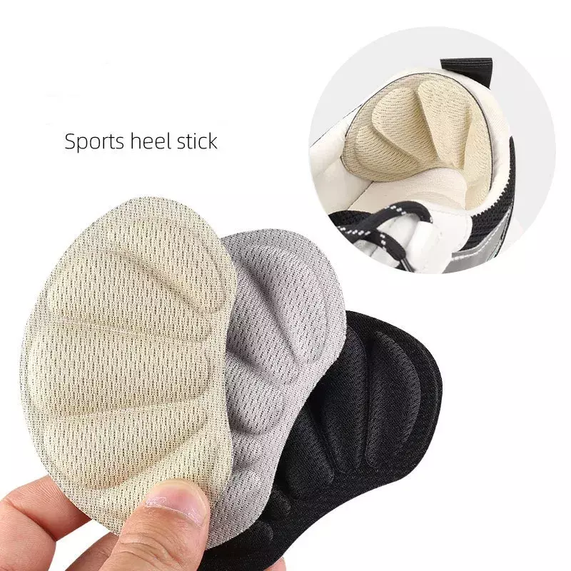 Palmilha de sapato esportivo para mulheres, sapato patch, calcanhar, alívio da dor, almofada de pé resistente ao desgaste, protetor e calcanhar, anexado às costas