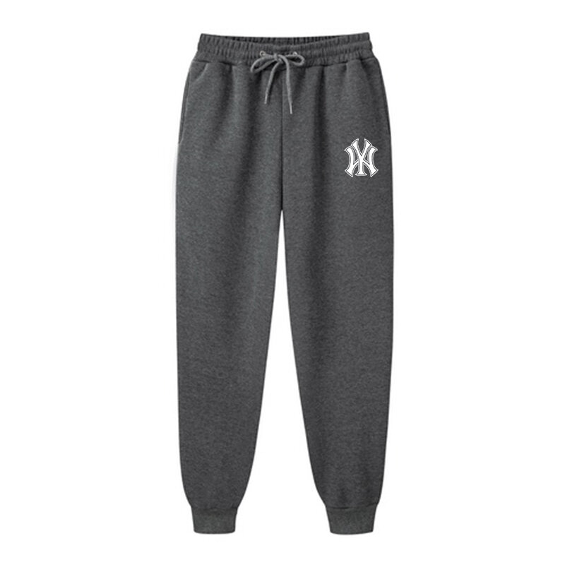 Nieuwe Casual Broek Heren Herfst En Winter Fleece Jogging Sportbroek Modemerk Bedrukt Heren Kleding Kokerbroek