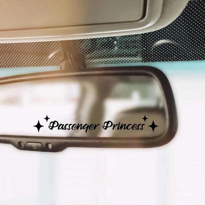 Passageiro princesa estrela espelho decalque adesivo espelho retrovisor carro vinil decoração engraçado decalque do carro