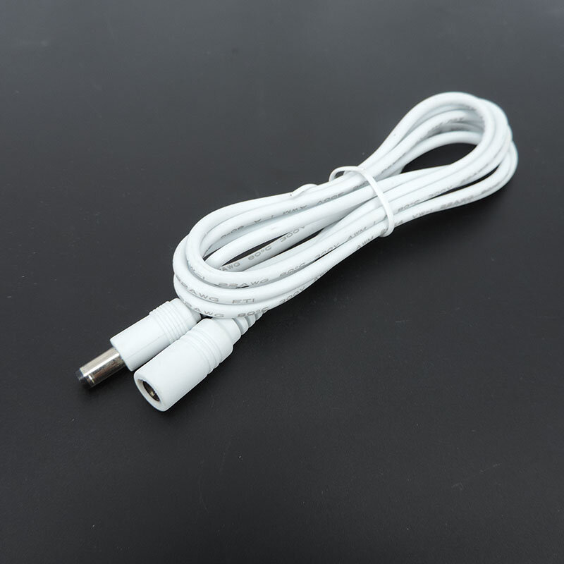 DC Power supply Cable Extension Cord Adapter Female to Male connector Plug 12V 5.5mmx2.1mm Cords For Strip Light CCTV Camera J17