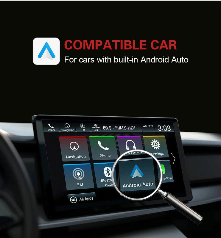 Wireless Android Car Adapter Supports OEM Car Screen Wireless CarPlay Activator Plug and Play
