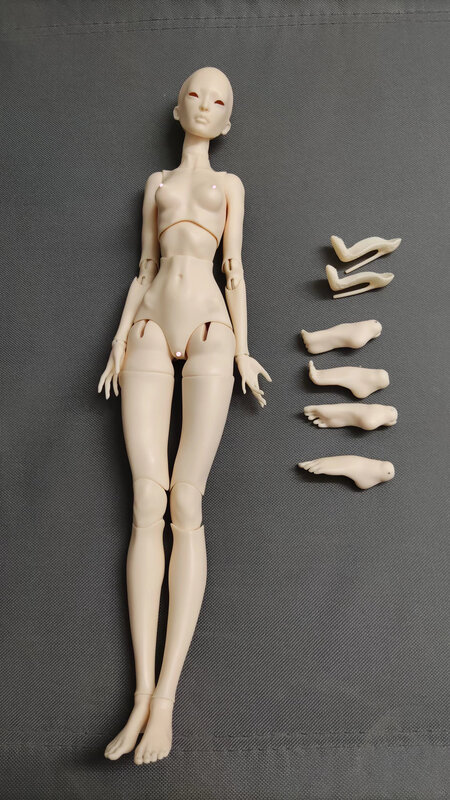 Resina boneca arte modelo brinquedo brinquedo de alta qualidade, maquiagem DIY salto alto, novo SD boneca BJD, 1:4 Anna, 2024