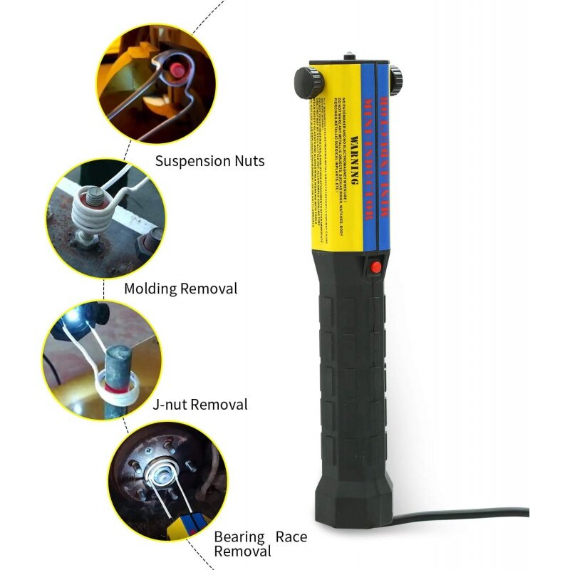 Mini Induction Heating Machine 110V 1000W 10 Coil Kits Auto Use Bolt Removal Tool PDR Car Garage Repairing Flameless Handhled El