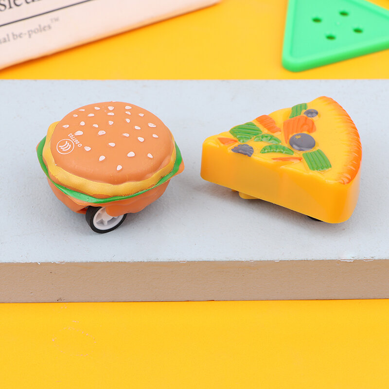 子供のためのミニチュアハンバーガーカー,2歳から4歳までの子供のためのおもちゃ,かわいい