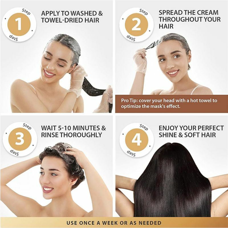 Hair Repair Cream,Oil Hair Care Cream Repair Dry Frizz Damage Keratin Treatment Masks Soft Shiny For Hair Dropshipping