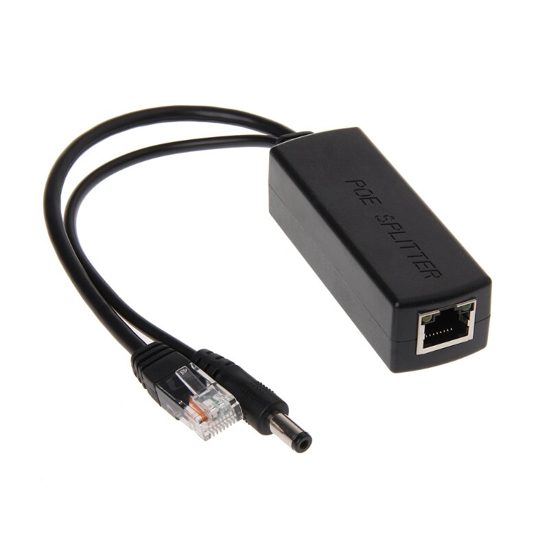 Adaptador divisor Ethernet PoE para cámara IP, potencia de 10/100M, IEEE802.3at/af, 80x27X2mm/3,15x1,06x0,87 in