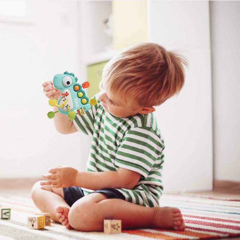 Mainan tali tarik untuk anak laki-laki perempuan, mainan montesori sensorik permainan gigi balita, mainan keterampilan Motor edukasi untuk anak laki-laki dan perempuan
